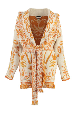 Jacquard knit cardigan-0